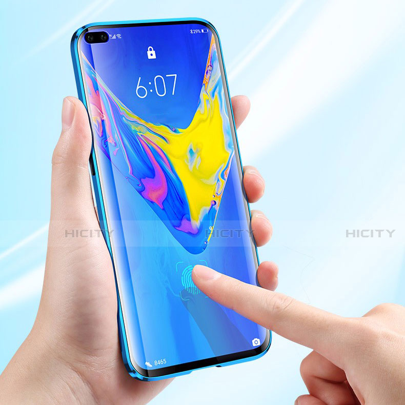 Huawei Honor V30 5G用ケース 高級感 手触り良い アルミメタル 製の金属製 360度 フルカバーバンパー 鏡面 カバー M02 ファーウェイ 