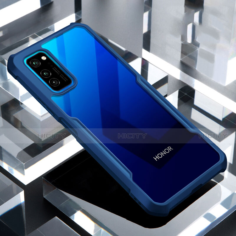 Huawei Honor V30 5G用ハイブリットバンパーケース 透明 プラスチック 鏡面 カバー ファーウェイ 