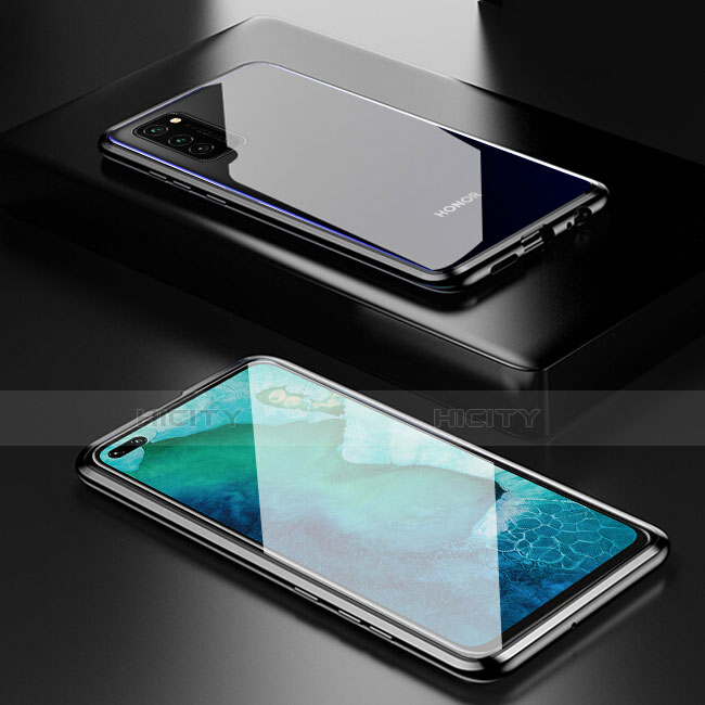 Huawei Honor V30 5G用ケース 高級感 手触り良い アルミメタル 製の金属製 360度 フルカバーバンパー 鏡面 カバー T01 ファーウェイ 