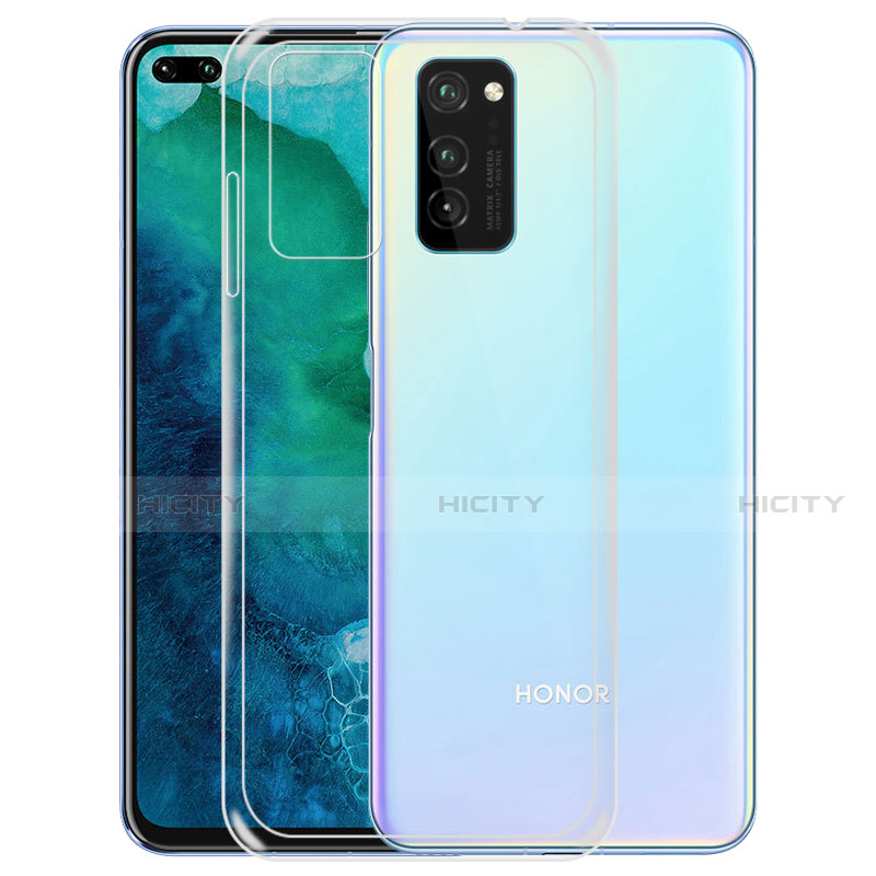 Huawei Honor V30 Pro 5G用極薄ソフトケース シリコンケース 耐衝撃 全面保護 クリア透明 K01 ファーウェイ クリア