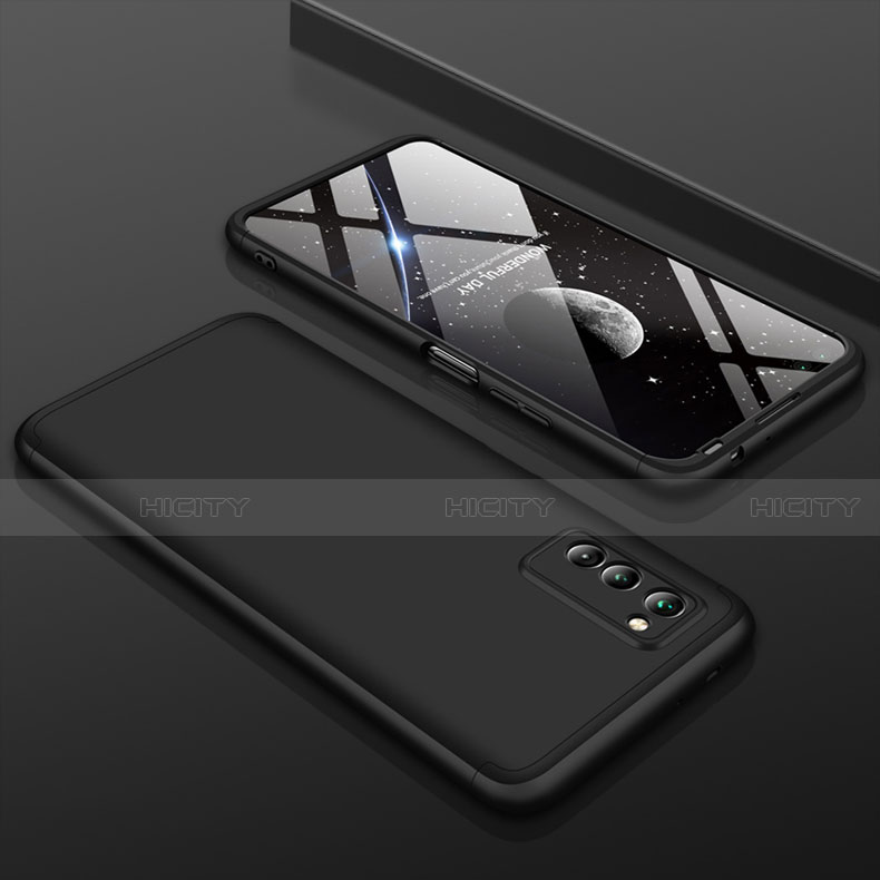 Huawei Honor V30 Pro 5G用ハードケース プラスチック 質感もマット 前面と背面 360度 フルカバー ファーウェイ ブラック