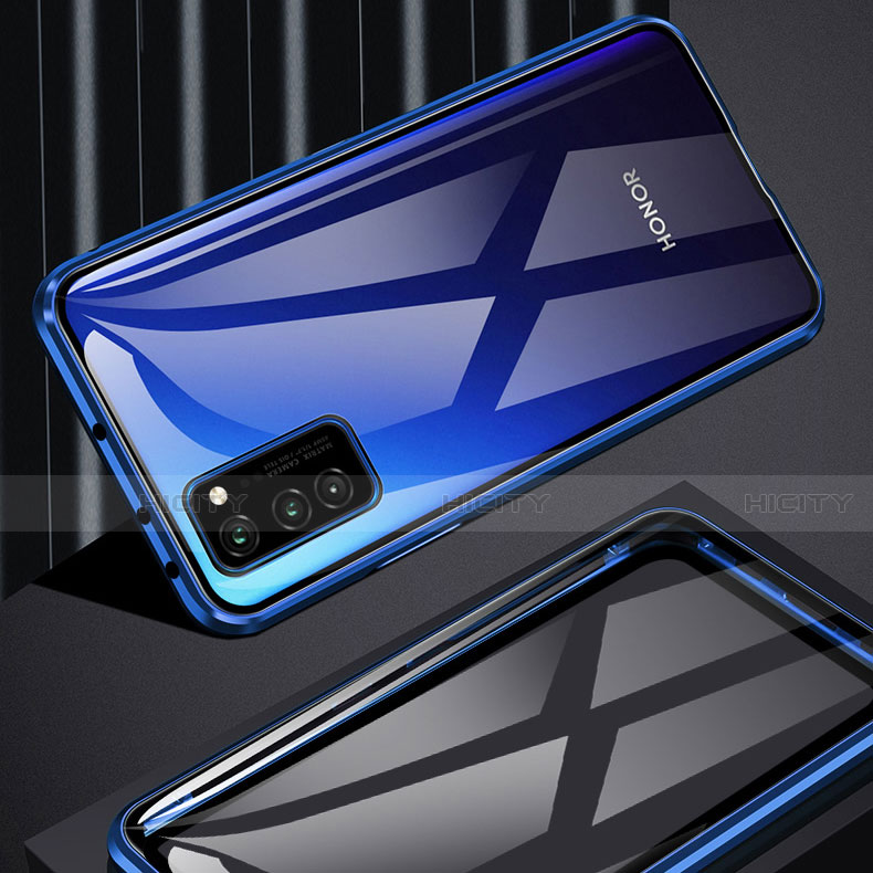 Huawei Honor V30 Pro 5G用ケース 高級感 手触り良い アルミメタル 製の金属製 360度 フルカバーバンパー 鏡面 カバー M01 ファーウェイ 