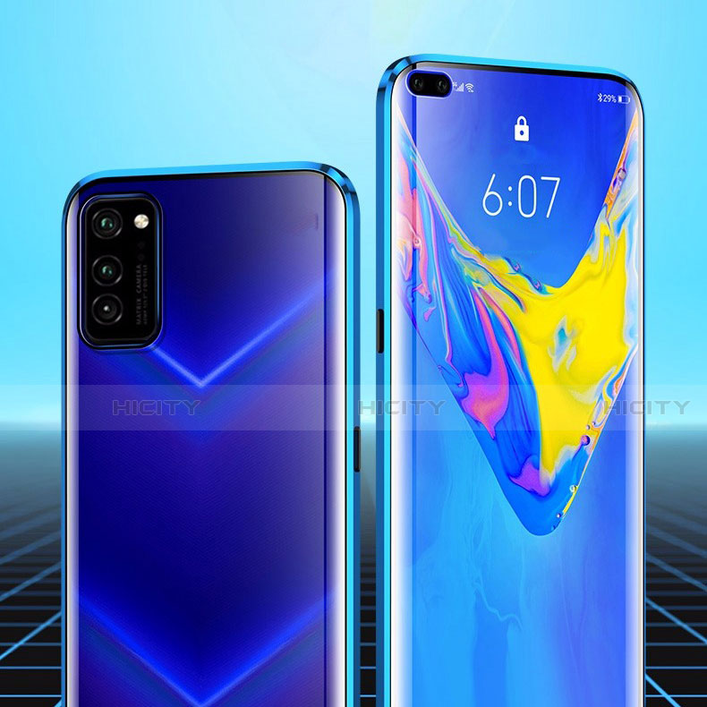 Huawei Honor V30 Pro 5G用ケース 高級感 手触り良い アルミメタル 製の金属製 360度 フルカバーバンパー 鏡面 カバー M02 ファーウェイ 