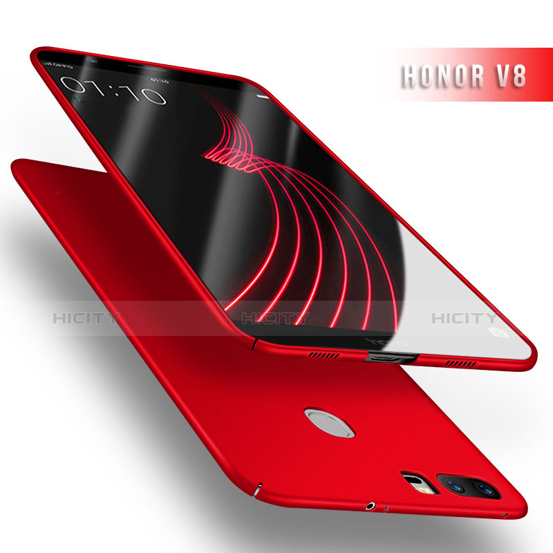 Huawei Honor V8用ハードケース プラスチック 質感もマット M03 ファーウェイ レッド