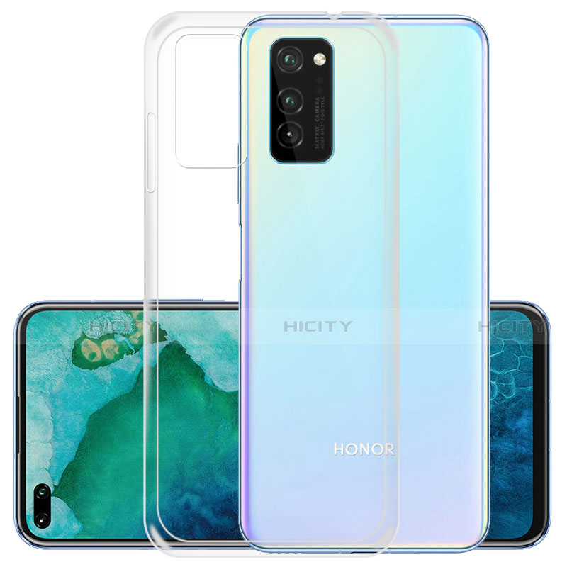 Huawei Honor View 30 5G用極薄ソフトケース シリコンケース 耐衝撃 全面保護 クリア透明 K01 ファーウェイ クリア