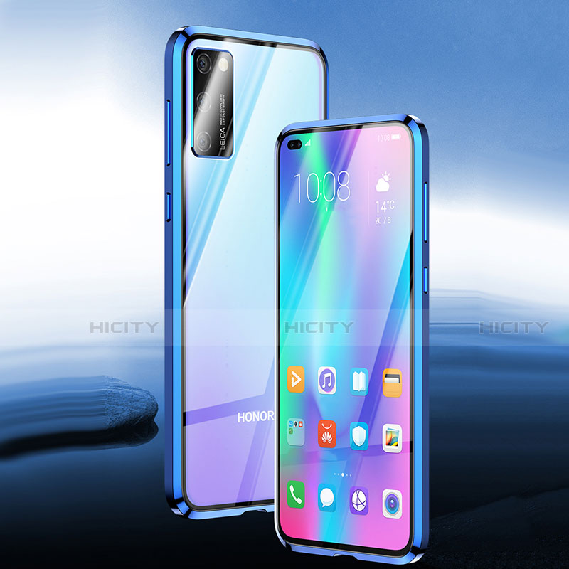 Huawei Honor View 30 Pro 5G用ケース 高級感 手触り良い アルミメタル 製の金属製 360度 フルカバーバンパー 鏡面 カバー ファーウェイ 