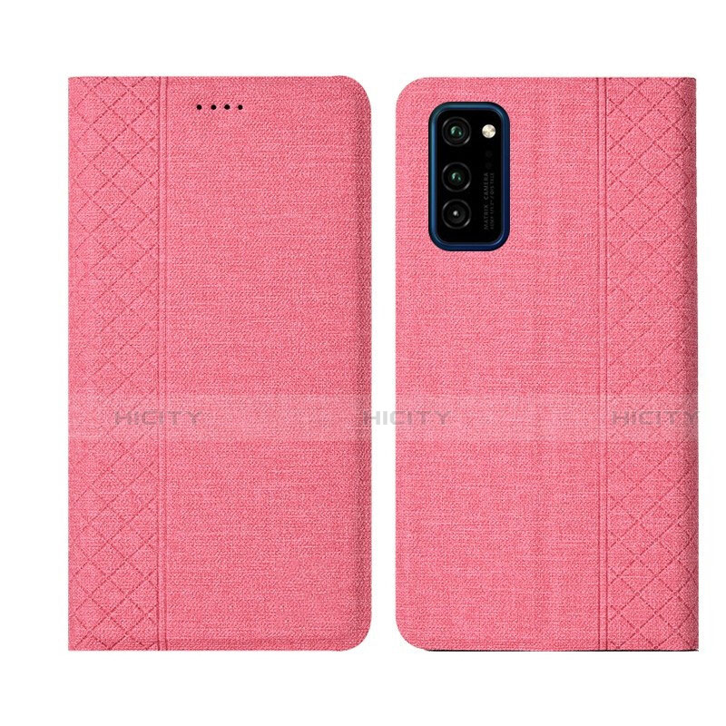 Huawei Honor View 30 Pro 5G用手帳型 布 スタンド H01 ファーウェイ 