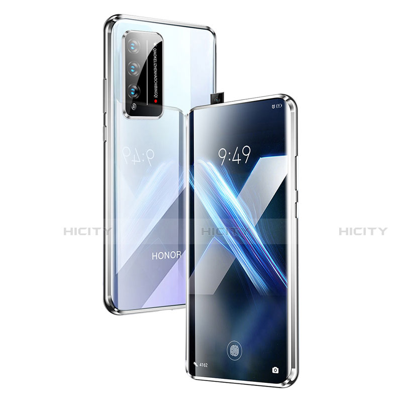 Huawei Honor X10 5G用ケース 高級感 手触り良い アルミメタル 製の金属製 360度 フルカバーバンパー 鏡面 カバー T01 ファーウェイ 