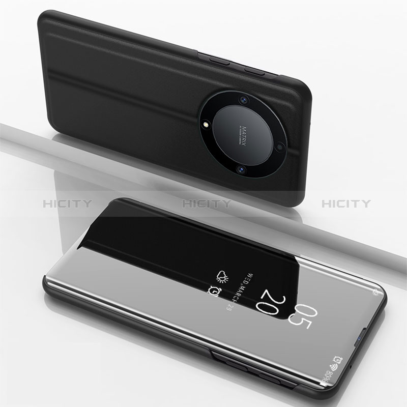 Huawei Honor X9a 5G用手帳型 レザーケース スタンド 鏡面 カバー ファーウェイ 