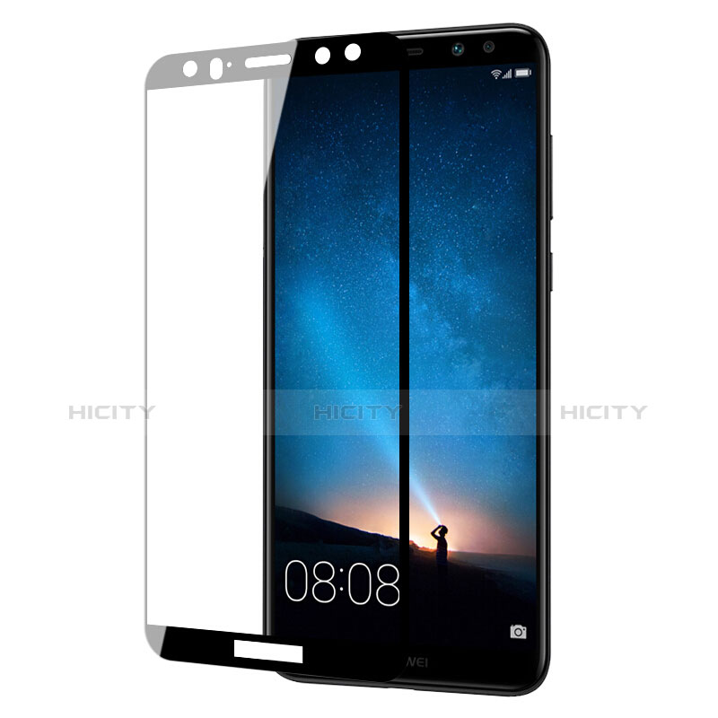 Huawei Maimang 6用強化ガラス フル液晶保護フィルム ファーウェイ ブラック