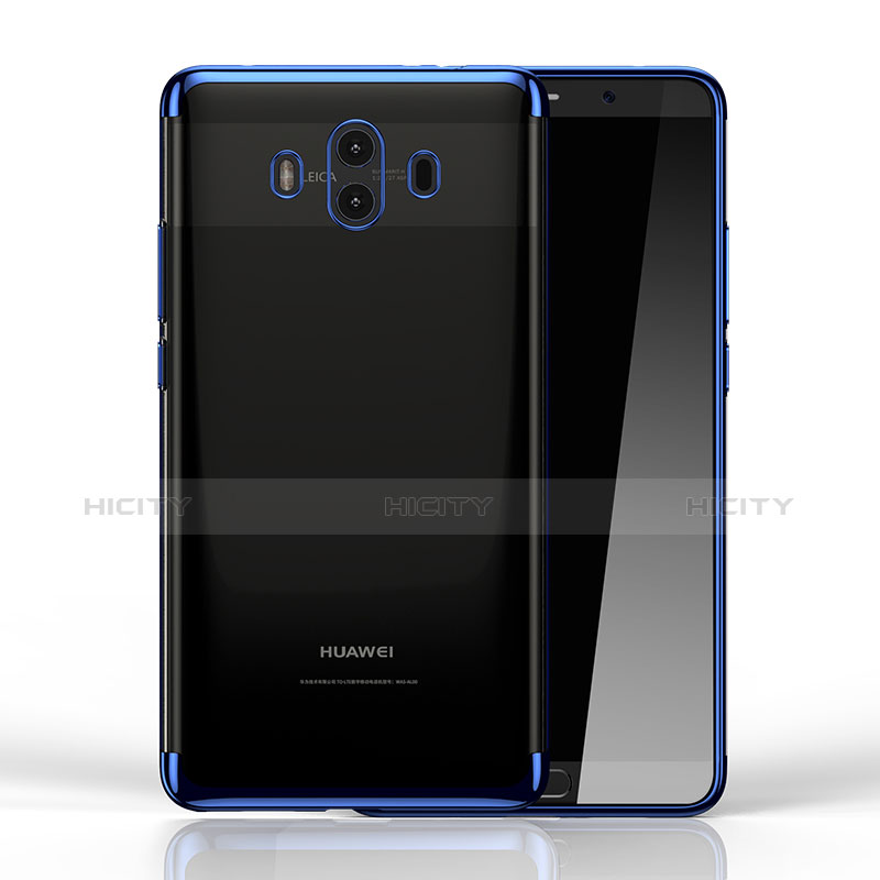 Huawei Mate 10用バンパーケース クリア透明 ファーウェイ ネイビー