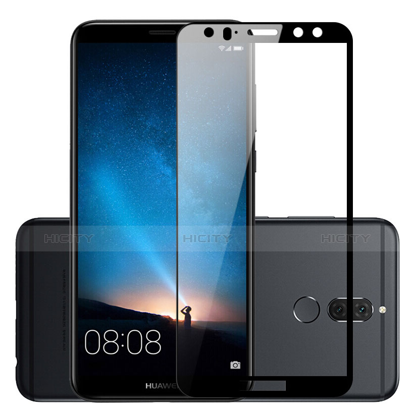 Huawei Mate 10 Lite用強化ガラス フル液晶保護フィルム ファーウェイ ブラック