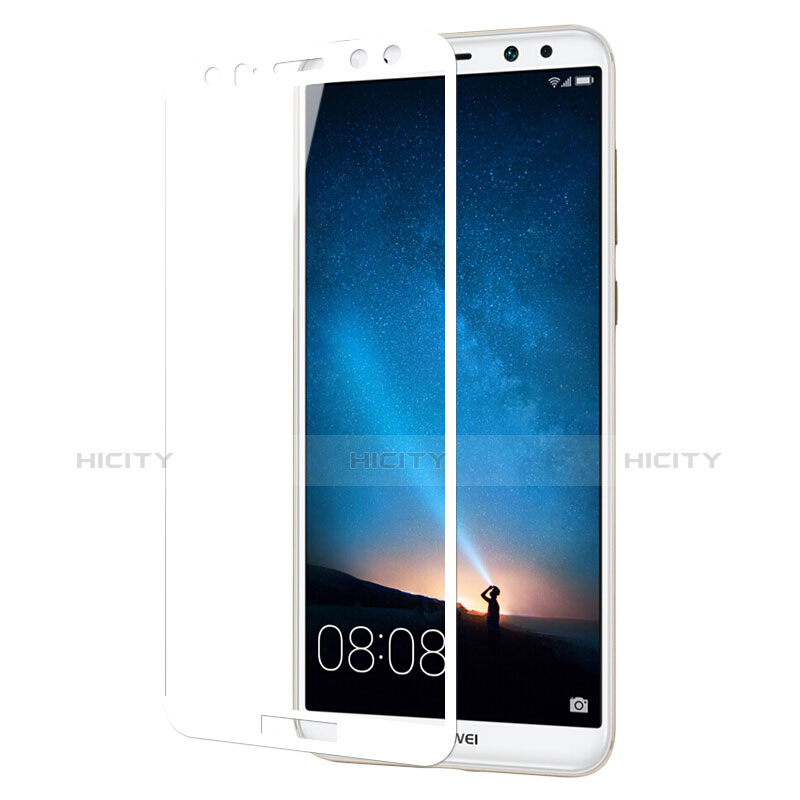 Huawei Mate 10 Lite用強化ガラス フル液晶保護フィルム ファーウェイ ホワイト