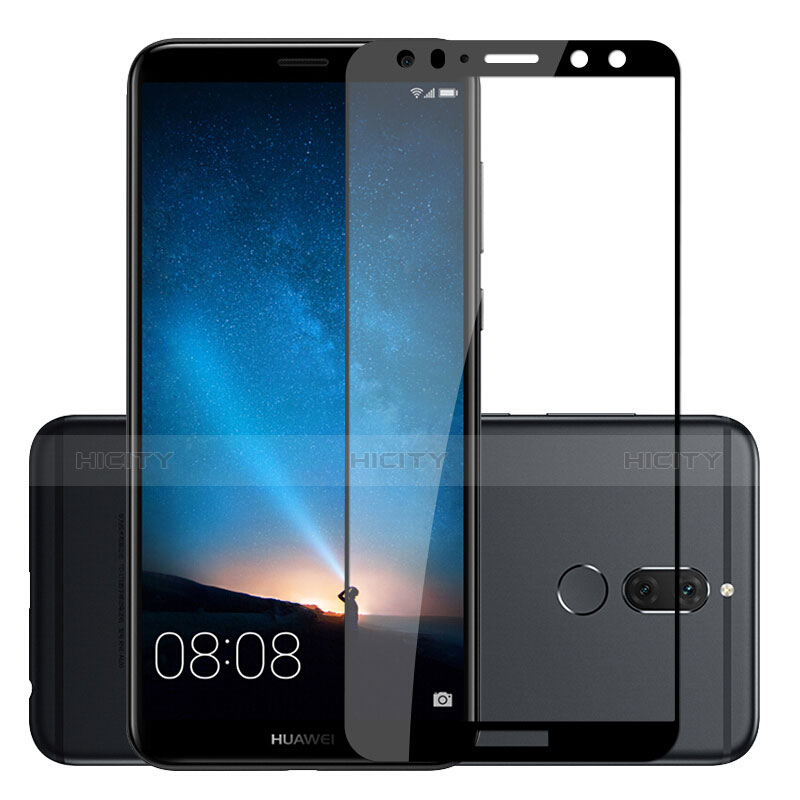 Huawei Mate 10 Lite用強化ガラス フル液晶保護フィルム F03 ファーウェイ ブラック