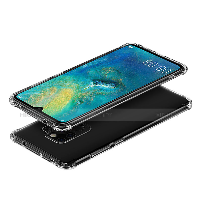 Huawei Mate 20用極薄ソフトケース シリコンケース 耐衝撃 全面保護 クリア透明 T03 ファーウェイ クリア