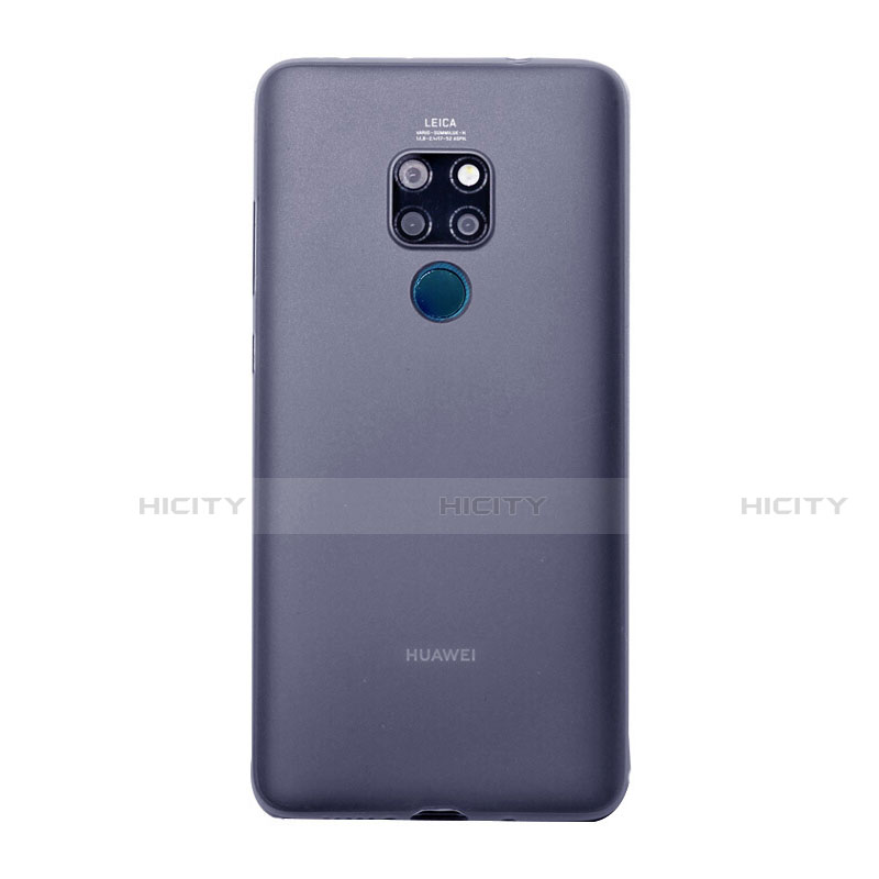 Huawei Mate 20用極薄ケース クリア透明 プラスチック 質感もマットU01 ファーウェイ ネイビー