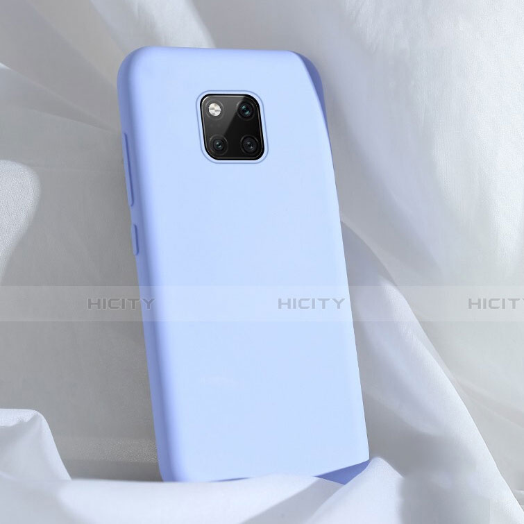 Huawei Mate 20 Pro用360度 フルカバー極薄ソフトケース シリコンケース 耐衝撃 全面保護 バンパー C03 ファーウェイ ブルー