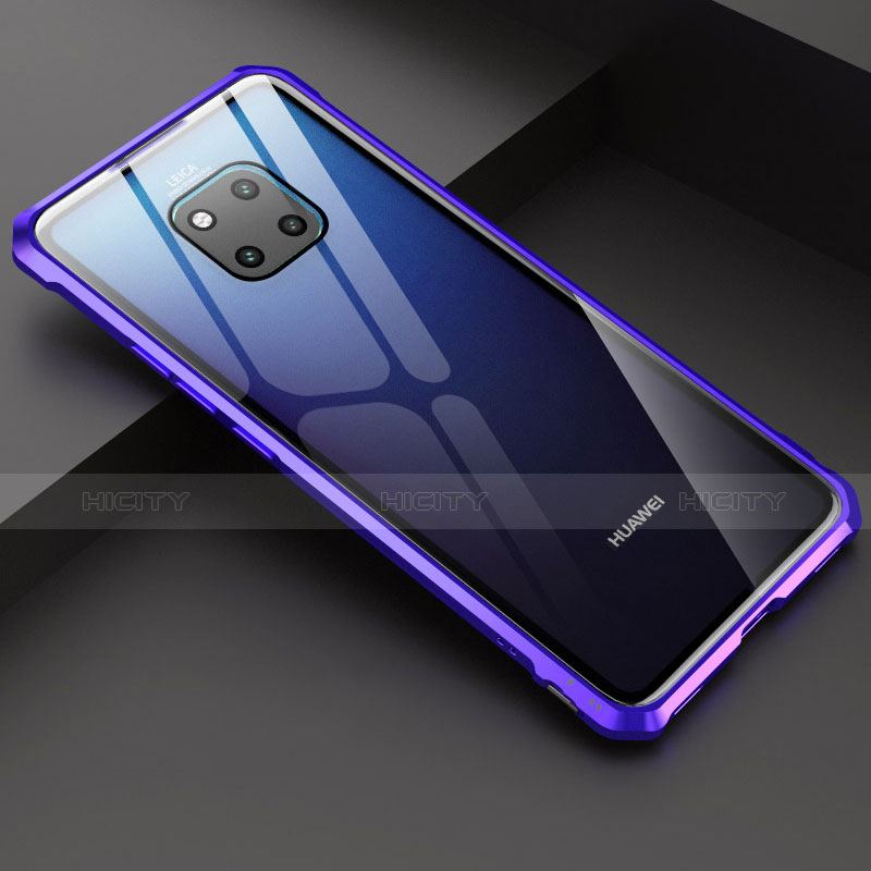 Huawei Mate 20 Pro用ケース 高級感 手触り良い アルミメタル 製の金属製 バンパー 鏡面 カバー ファーウェイ 