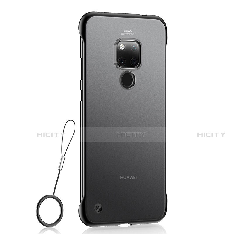 Huawei Mate 20 X 5G用ハードカバー クリスタル クリア透明 S01 ファーウェイ ブラック