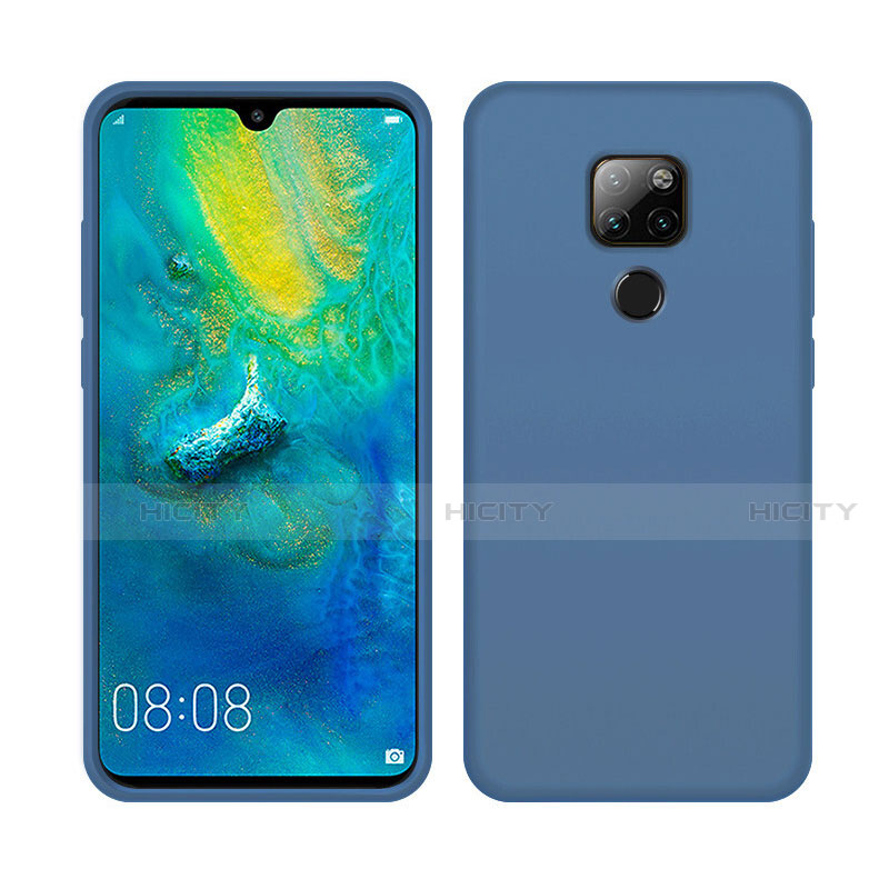 Huawei Mate 20 X 5G用360度 フルカバー極薄ソフトケース シリコンケース 耐衝撃 全面保護 バンパー C05 ファーウェイ ネイビー