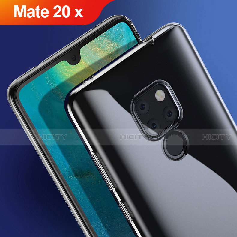 Huawei Mate 20 X 5G用極薄ソフトケース シリコンケース 耐衝撃 全面保護 クリア透明 T04 ファーウェイ クリア