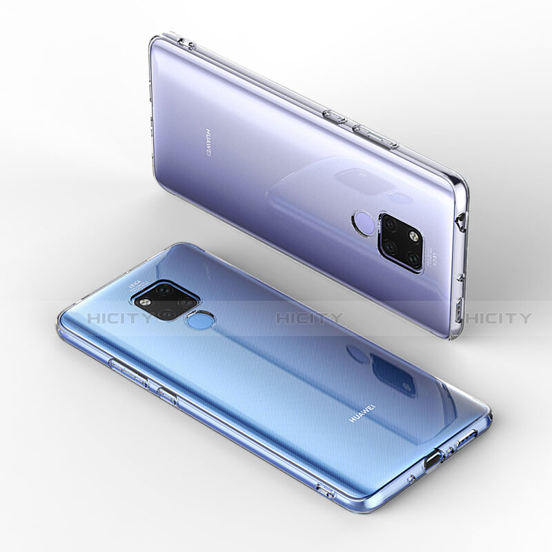 Huawei Mate 20 X 5G用極薄ソフトケース シリコンケース 耐衝撃 全面保護 クリア透明 アンド液晶保護フィルム ファーウェイ クリア