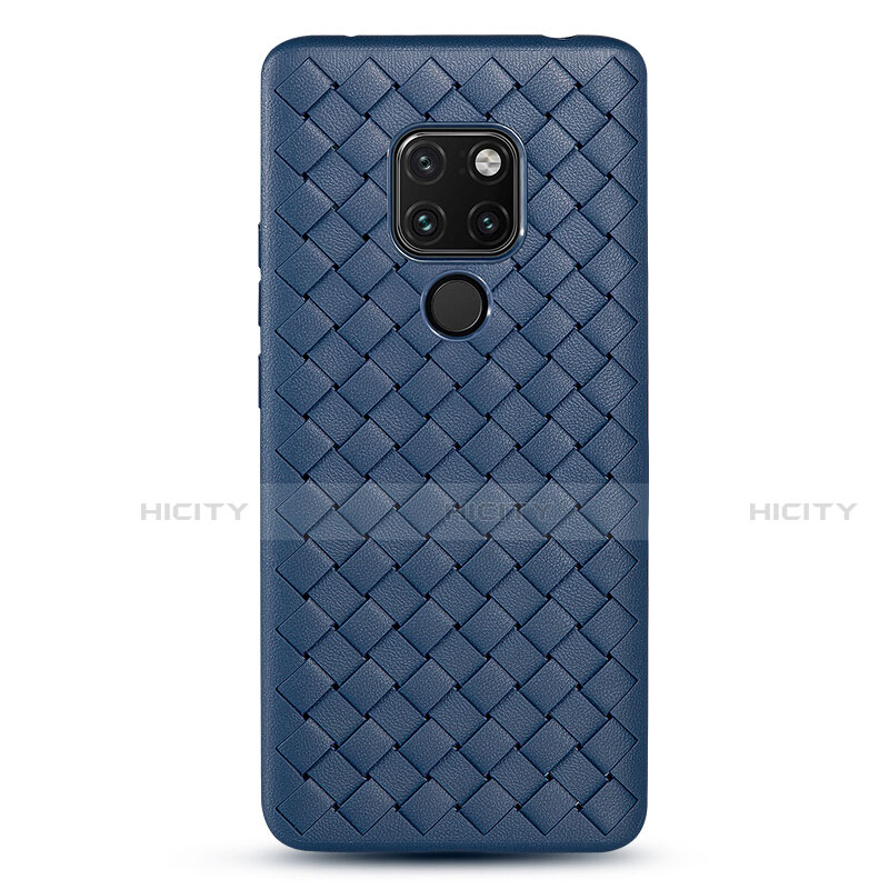 Huawei Mate 20 X 5G用シリコンケース ソフトタッチラバー レザー柄 カバー H04 ファーウェイ 