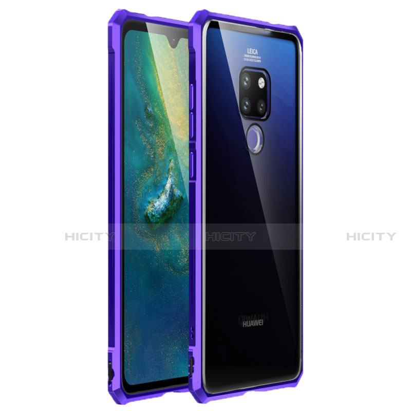 Huawei Mate 20 X 5G用ケース 高級感 手触り良い アルミメタル 製の金属製 360度 フルカバーバンパー 鏡面 カバー T03 ファーウェイ 