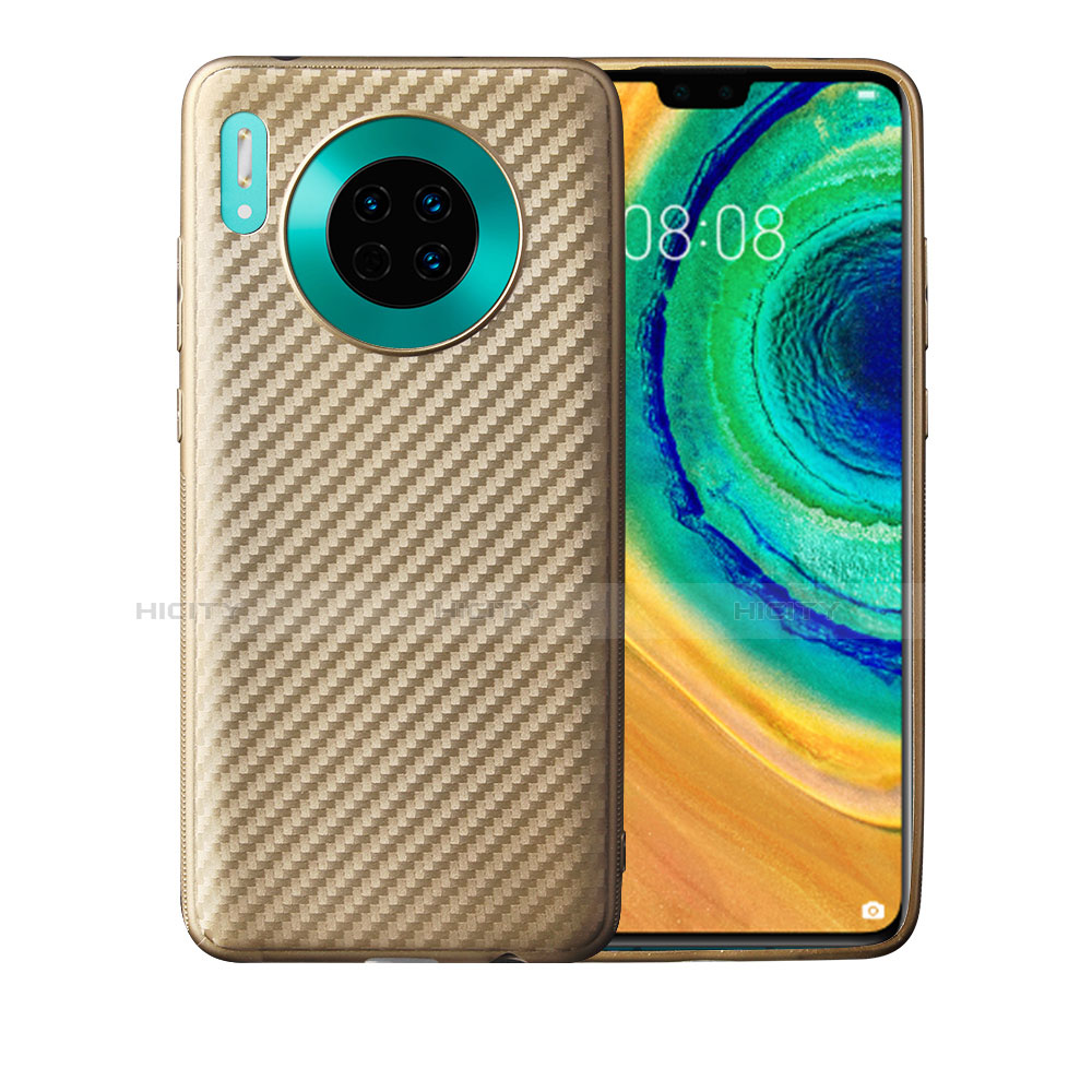 Huawei Mate 30用シリコンケース ソフトタッチラバー ツイル カバー ファーウェイ 