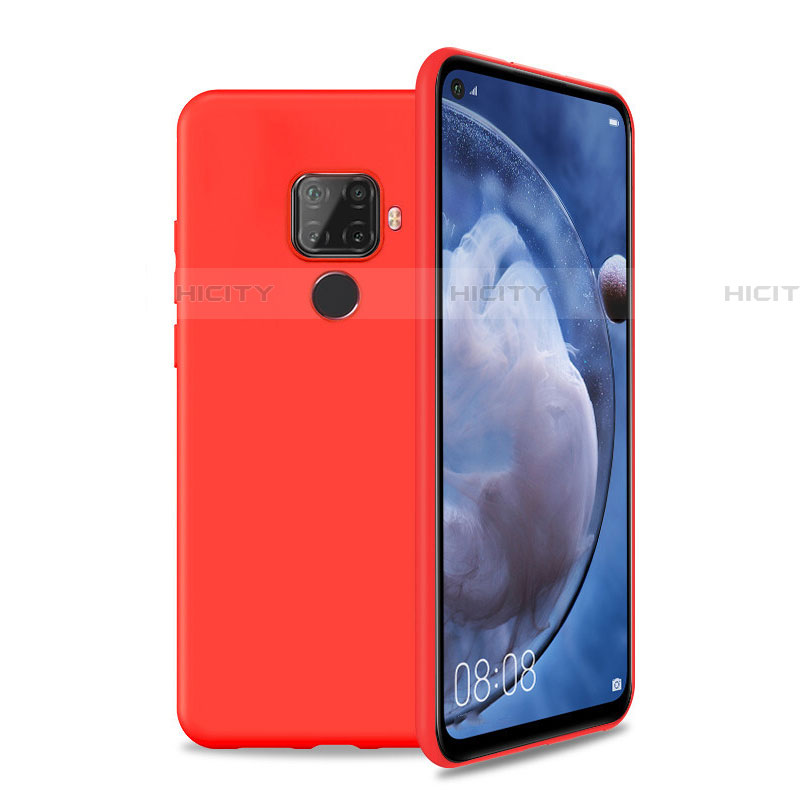 Huawei Mate 30 Lite用360度 フルカバー極薄ソフトケース シリコンケース 耐衝撃 全面保護 バンパー S04 ファーウェイ レッド