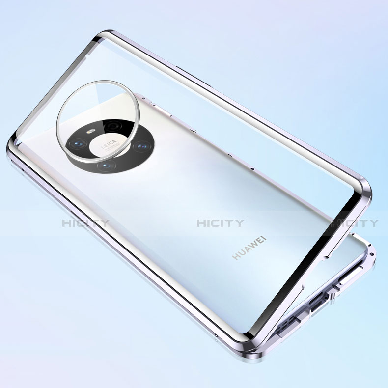 Huawei Mate 40E Pro 4G用ケース 高級感 手触り良い アルミメタル 製の金属製 360度 フルカバーバンパー 鏡面 カバー M03 ファーウェイ 