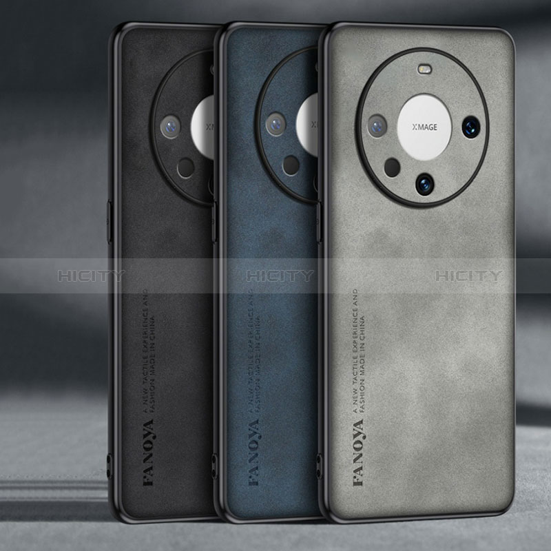 Huawei Mate 60用ケース 高級感 手触り良いレザー柄 S01 ファーウェイ 