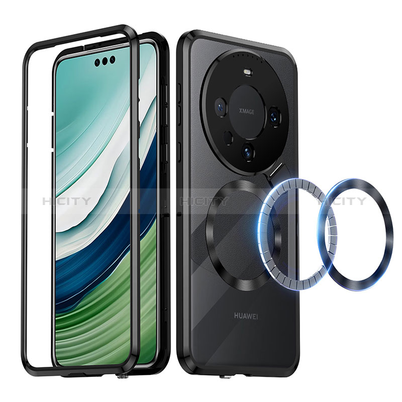 Huawei Mate 60 Pro+ Plus用ケース 高級感 手触り良い メタル兼プラスチック バンパー Mag-Safe 磁気 Magnetic LK2 ファーウェイ 