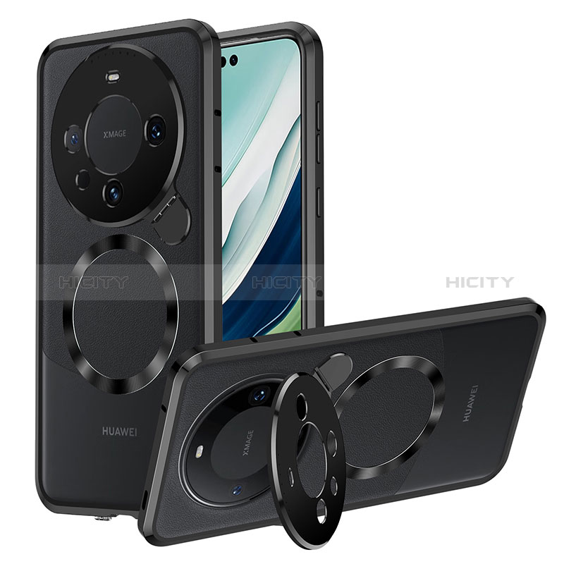 Huawei Mate 60 Pro+ Plus用ケース 高級感 手触り良い メタル兼プラスチック バンパー Mag-Safe 磁気 Magnetic LK2 ファーウェイ 