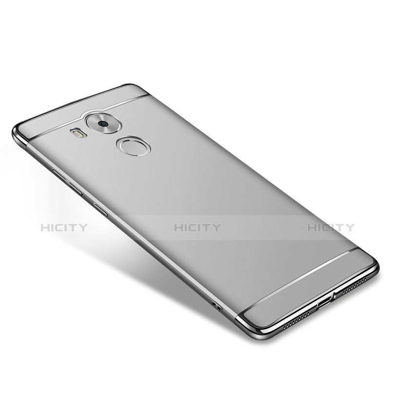 Huawei Mate 8用ケース 高級感 手触り良い メタル兼プラスチック バンパー ファーウェイ シルバー