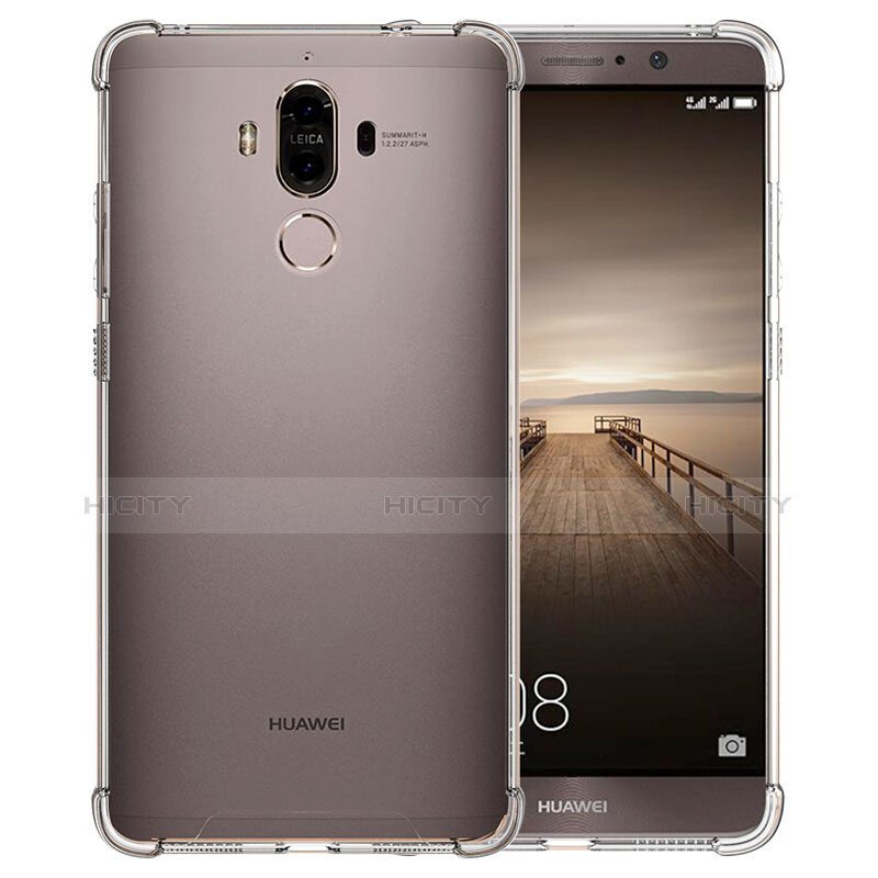 Huawei Mate 9用極薄ソフトケース シリコンケース 耐衝撃 全面保護 クリア透明 T12 ファーウェイ クリア