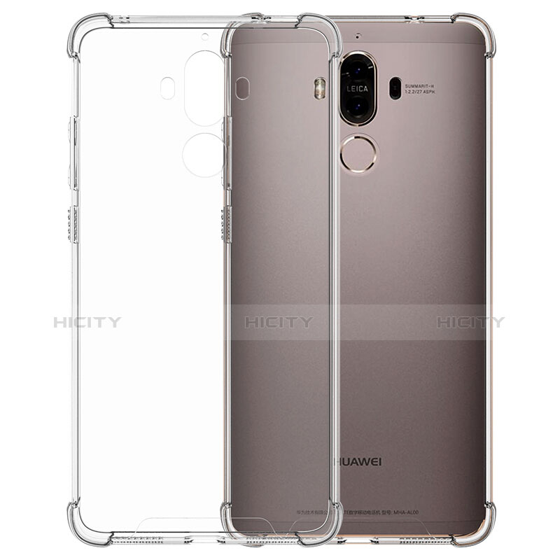 Huawei Mate 9用極薄ソフトケース シリコンケース 耐衝撃 全面保護 クリア透明 T12 ファーウェイ クリア