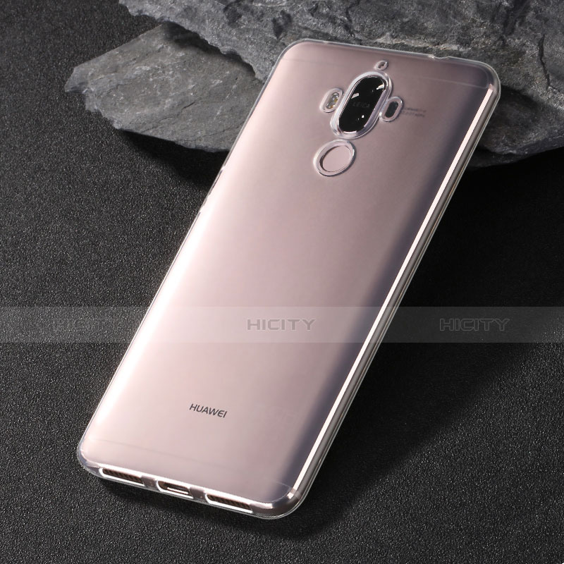 Huawei Mate 9用極薄ソフトケース シリコンケース 耐衝撃 全面保護 クリア透明 T06 ファーウェイ クリア