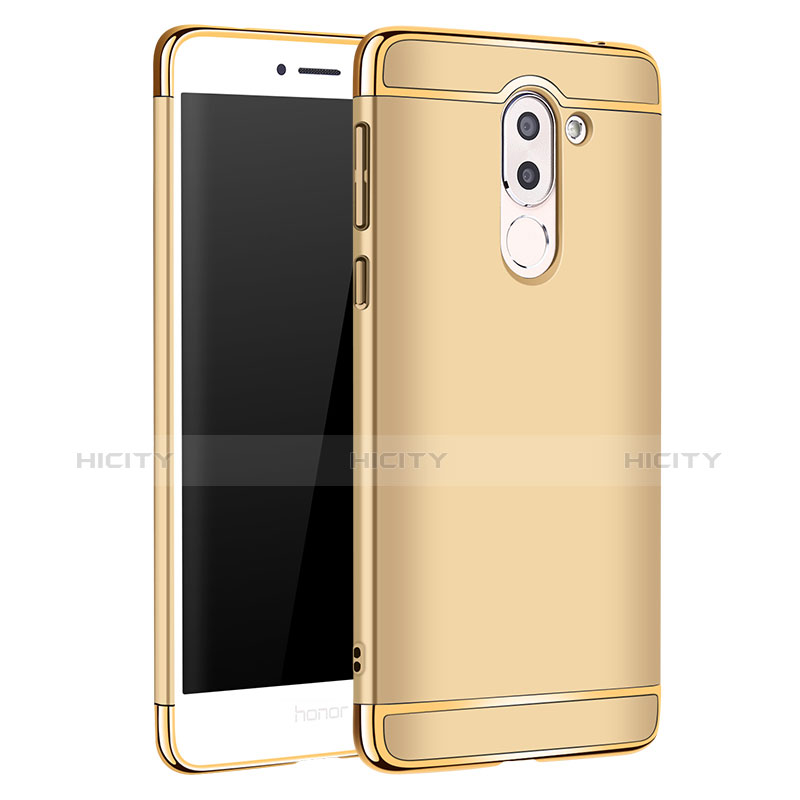 Huawei Mate 9 Lite用ケース 高級感 手触り良い メタル兼プラスチック バンパー M02 ファーウェイ ゴールド