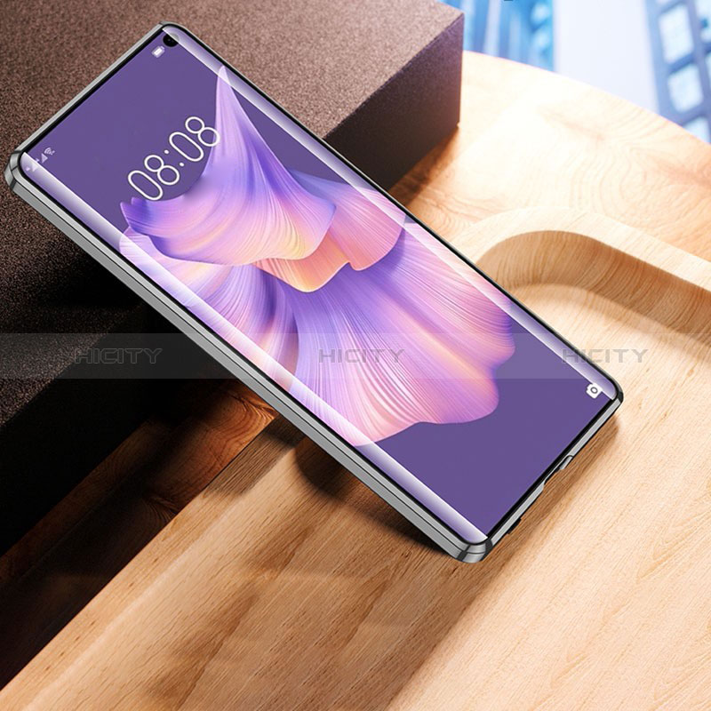 Huawei Mate Xs 2用ケース 高級感 手触り良い アルミメタル 製の金属製 360度 フルカバーバンパー 鏡面 カバー ファーウェイ 