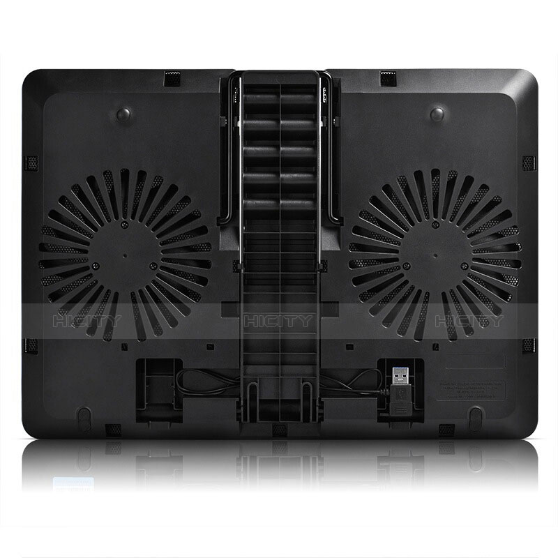 Huawei MateBook 13 (2020)用ノートブックホルダー クーラー 冷却パッド ファン ラップトップスタンド 9インチ〜16インチ L01 ファーウェイ ブラック