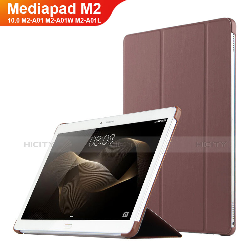 Huawei MediaPad M2 10.0 M2-A01 M2-A01W M2-A01L用手帳型 レザーケース スタンド L02 ファーウェイ ブラウン