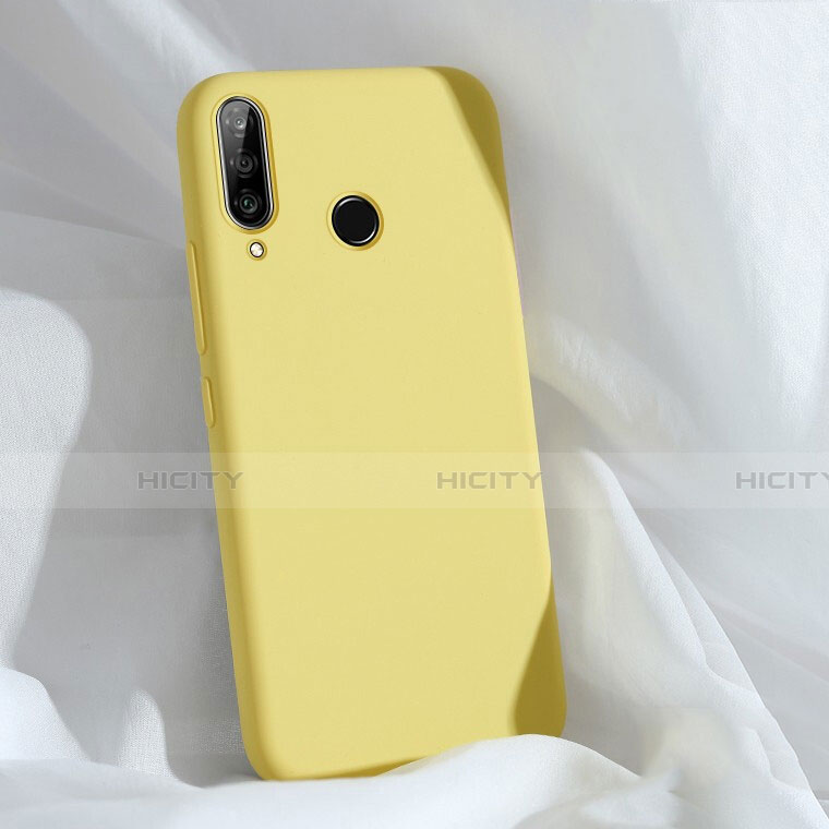 Huawei Nova 4e用360度 フルカバー極薄ソフトケース シリコンケース 耐衝撃 全面保護 バンパー C03 ファーウェイ イエロー