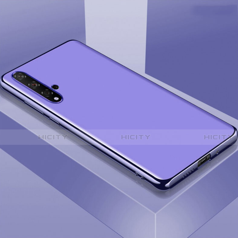 Huawei Nova 5用極薄ソフトケース シリコンケース 耐衝撃 全面保護 C01 ファーウェイ パープル