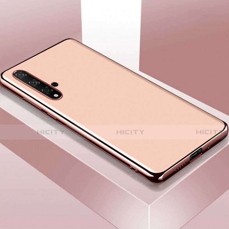 Huawei Nova 5 Pro用極薄ソフトケース シリコンケース 耐衝撃 全面保護 C01 ファーウェイ ローズゴールド