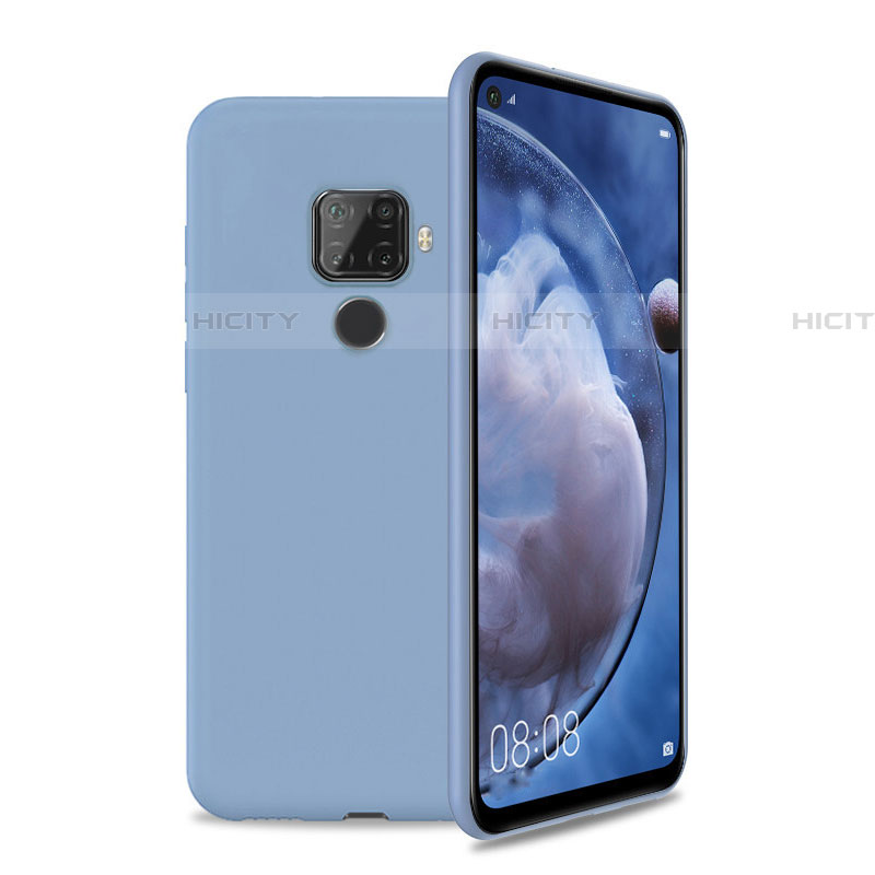 Huawei Nova 5i Pro用360度 フルカバー極薄ソフトケース シリコンケース 耐衝撃 全面保護 バンパー S04 ファーウェイ グレー