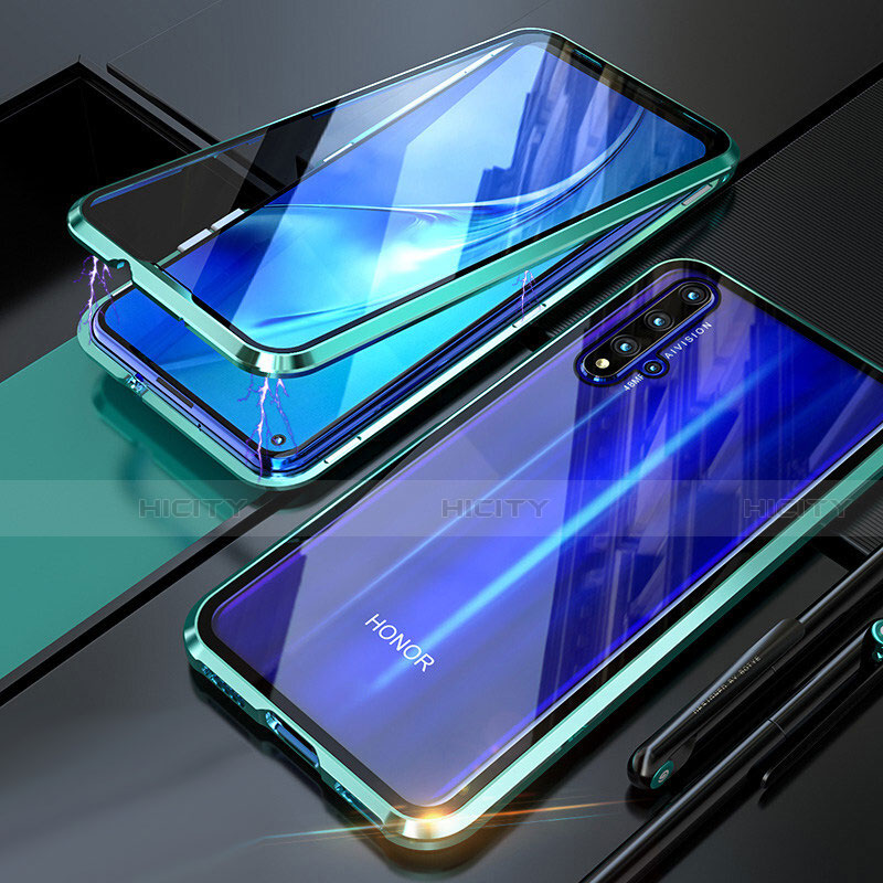 Huawei Nova 5T用ケース 高級感 手触り良い アルミメタル 製の金属製 360度 フルカバーバンパー 鏡面 カバー T01 ファーウェイ 