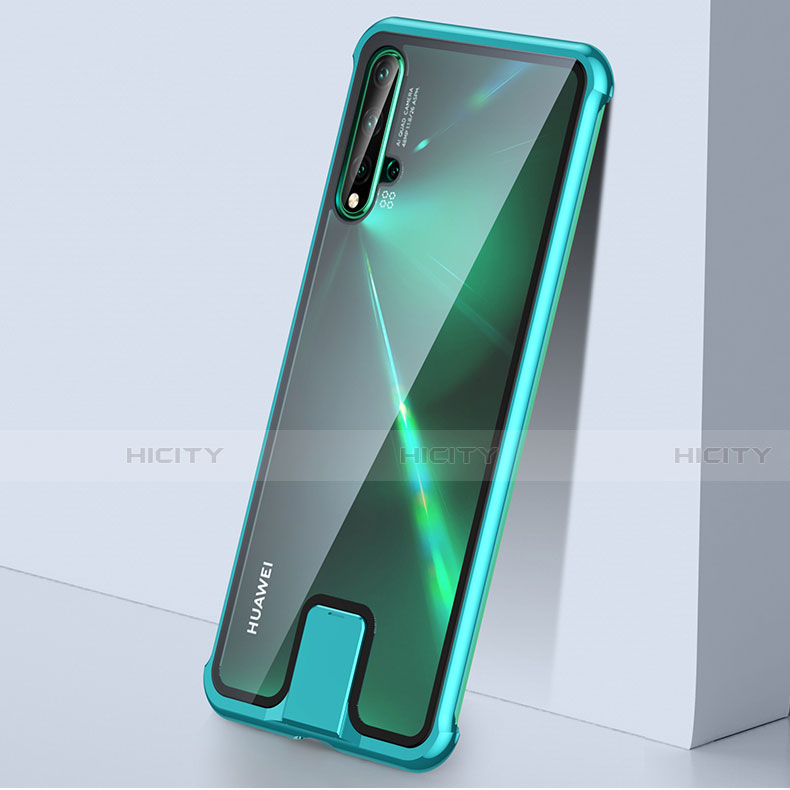 Huawei Nova 5T用ケース 高級感 手触り良い アルミメタル 製の金属製 360度 フルカバーバンパー 鏡面 カバー T07 ファーウェイ 