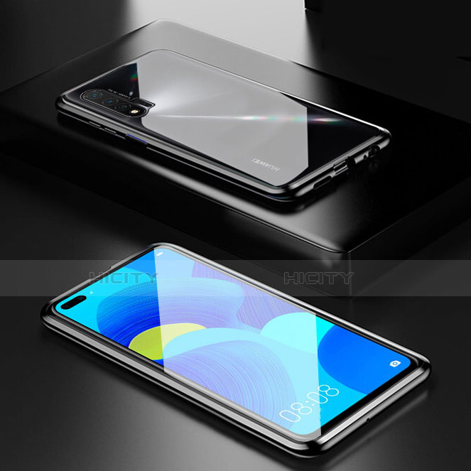 Huawei Nova 6 5G用ケース 高級感 手触り良い アルミメタル 製の金属製 360度 フルカバーバンパー 鏡面 カバー T05 ファーウェイ 