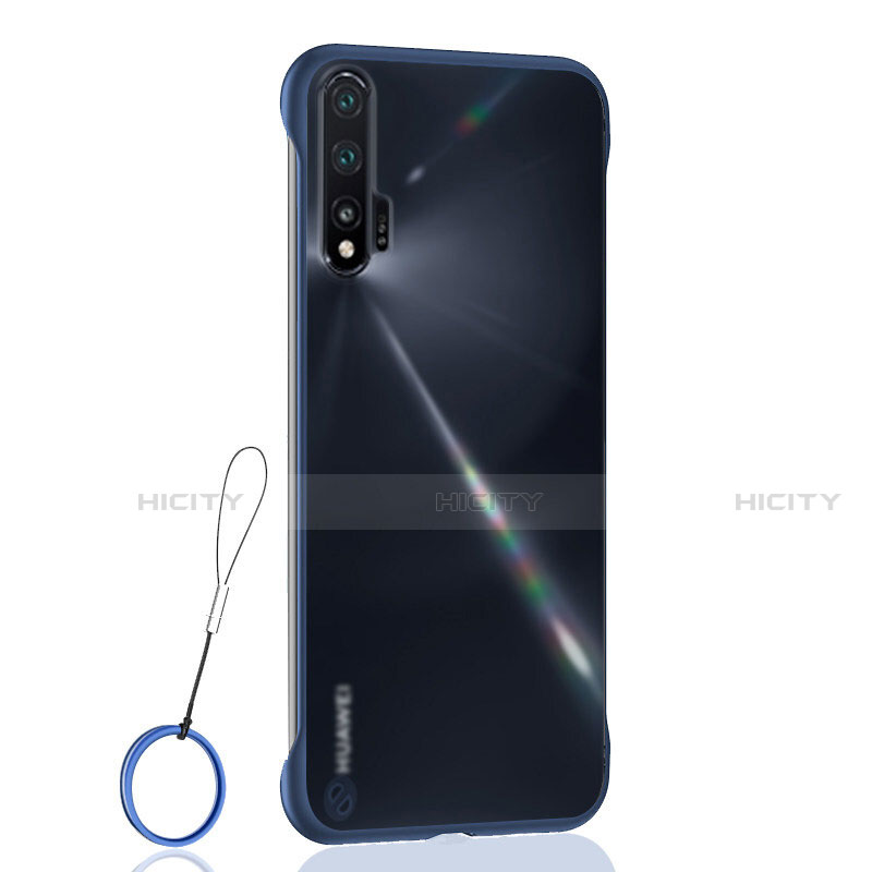 Huawei Nova 6用極薄ケース クリア透明 プラスチック 質感もマットU01 ファーウェイ ネイビー